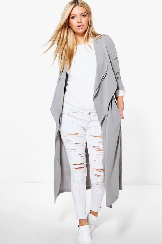 Erin Premium Woven Waterfall Duster